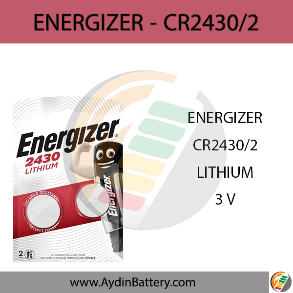 باتری سکه ای لیتیومی انرجایزر ENERGIZER-2430 B2 – فروشگاه اینترنتی ...